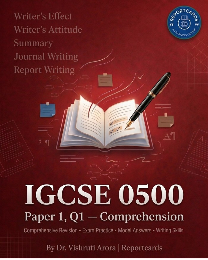 IGCSE 0500 Paper 1, Q1: Comprehension workbook cover