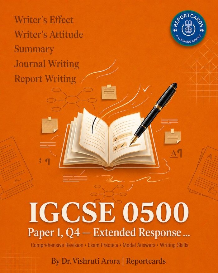 IGCSE 0500 Paper 1, Q4: Extended Response workbook cover