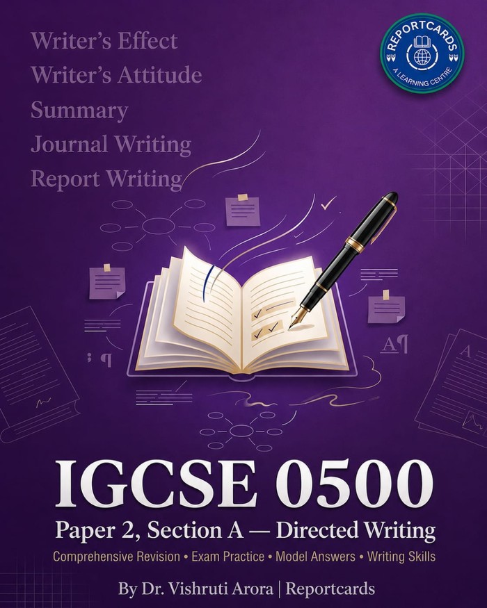 IGCSE 0500 Paper 2, Section A: Directed Writing workbook cover